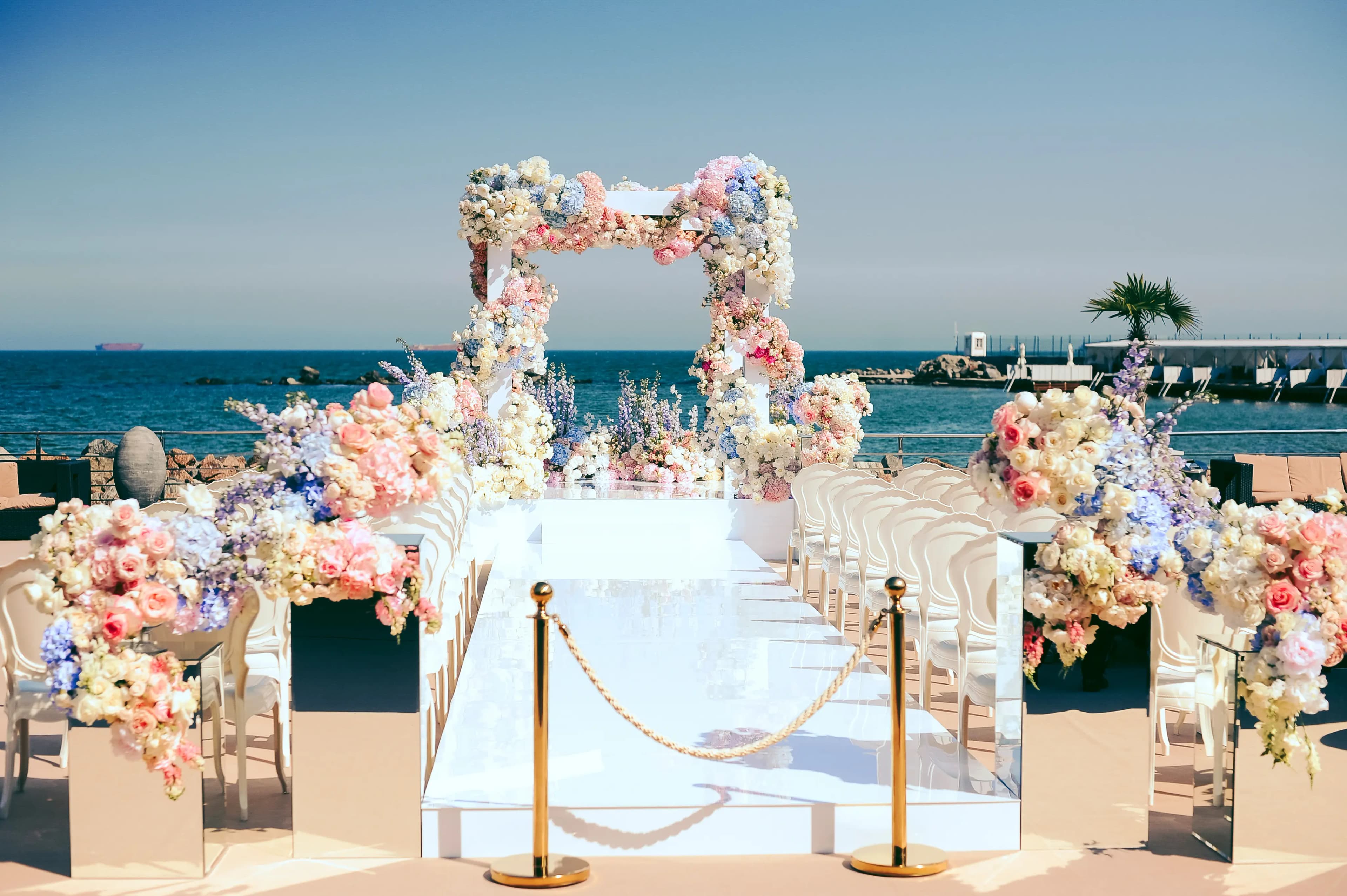 Bride and groom at a Kreative Events destination wedding