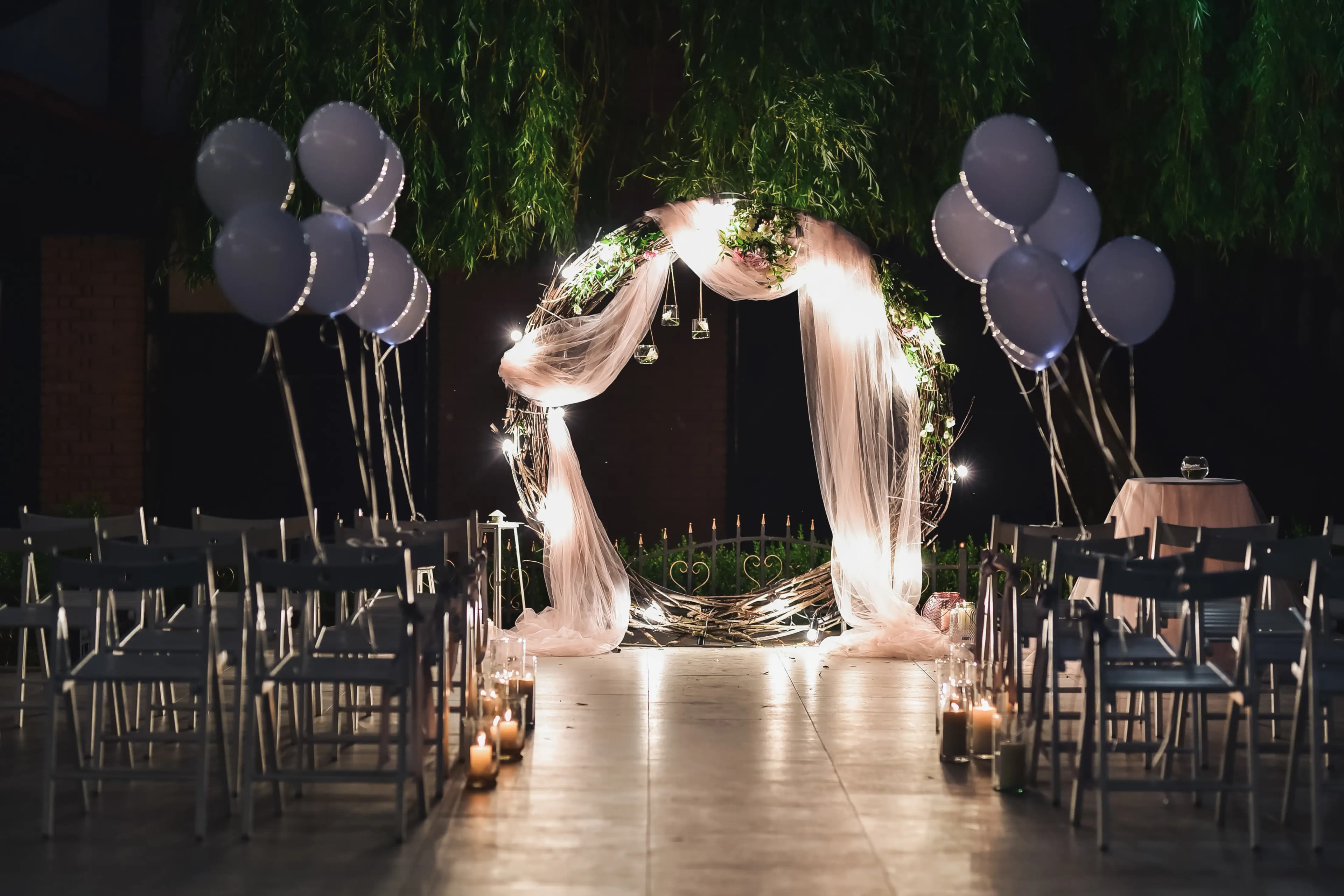 Floral mandap detail at a Kreative Events wedding